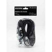 Elastico De Lona Preto Com Listra Branca Reforcado (pacote 10 Unidades)