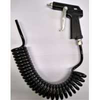 Mangueira Espiral Com Pistola 3,5mt Preta Gatilho