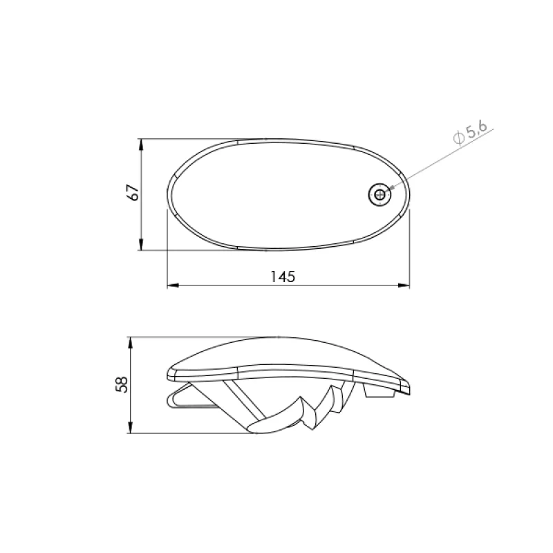 Lanterna Para Tapa-sol Iveco Sem Soquete Le Pl0730