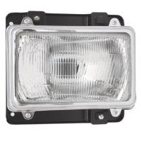 Farol Dianteiro Mb 1113/1313 Cara Preta Moldura Aco Preto H4 Ld Fortluz