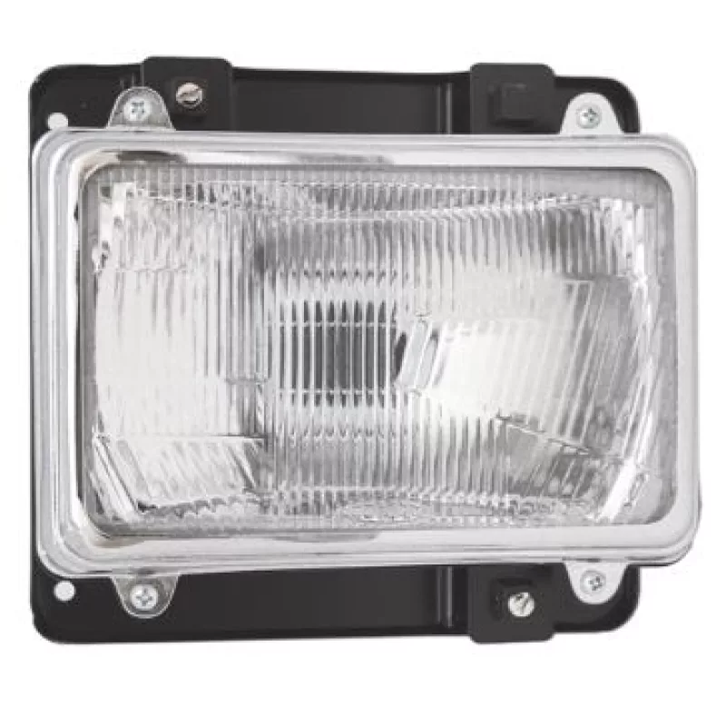 Farol Dianteiro Mb 1113/1313 Cara Preta Moldura Aco Preto H4 Ld