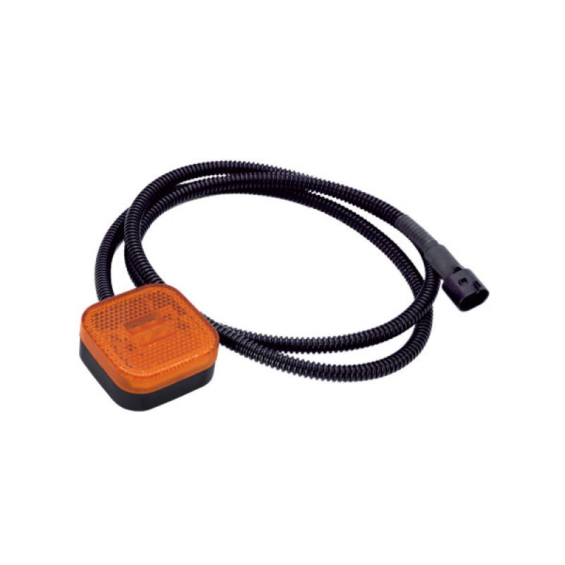Lanterna Delimitadora Man Led Acrilico Amarelo Pl05302461 Pradolux