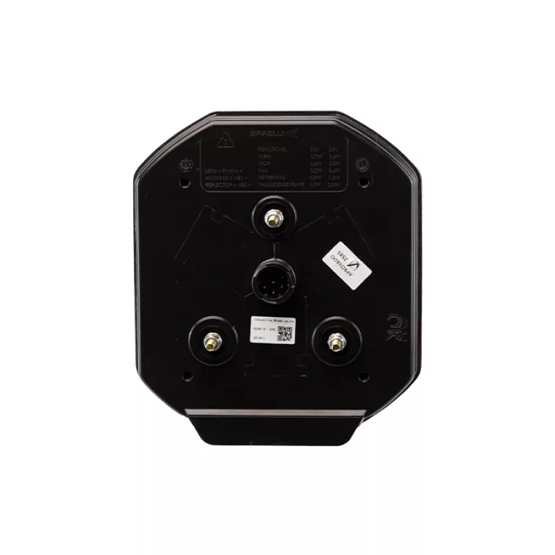 Lanterna Traseira Led Cargo/vw Braslux Mf Ii C/luz Placa 12/24v