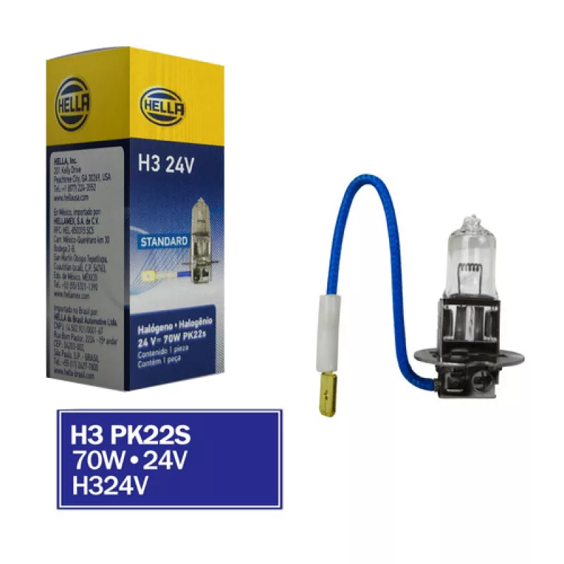 Lampada H3 24v Hella Standard***