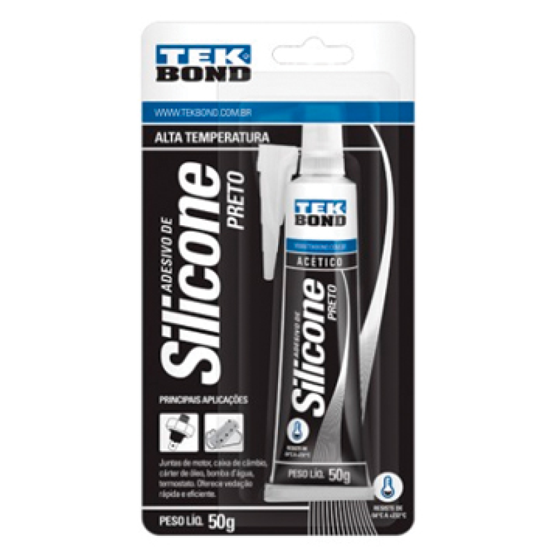 Silicone Acetico 50g Preto Tek Bond Tek Bond