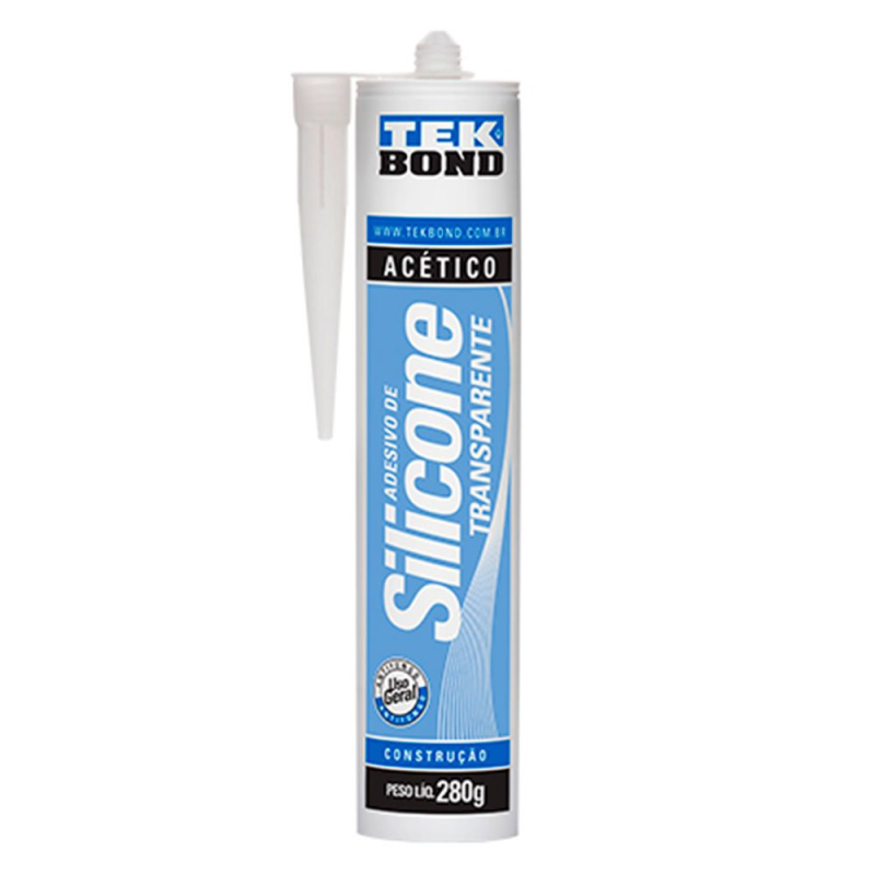 Silicone Acetico 280g Transparente Tek Bond Tek Bond