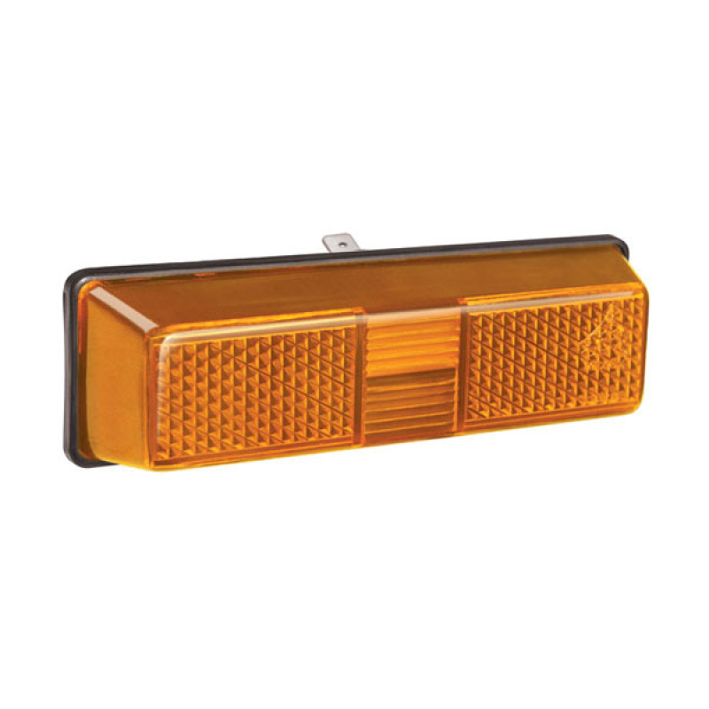 Lanterna Delimitadora Led C/soquete Tipo Ford Cargo/mb 14/16/18 Amarela Pradolux