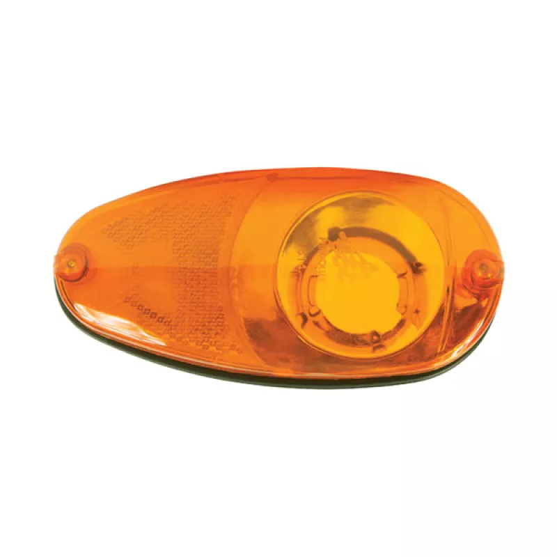 Lanterna Posicao Ou Pisca Lateral Retrorrefletor Amarela Em Acrilico Pradolux