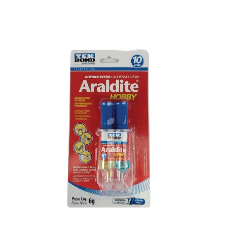 Cola Araldite Hobby 6g Seringa Blister Tek Bond