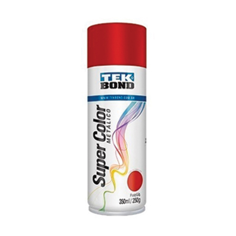 Tinta Spray Vermelho Metalico 350 Ml/250g Tek Bond
