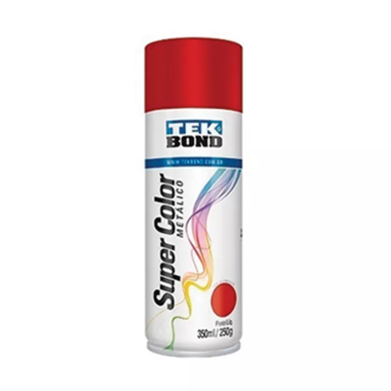 Tinta Spray Vermelho Metalico 350 Ml/250g Tek Bond