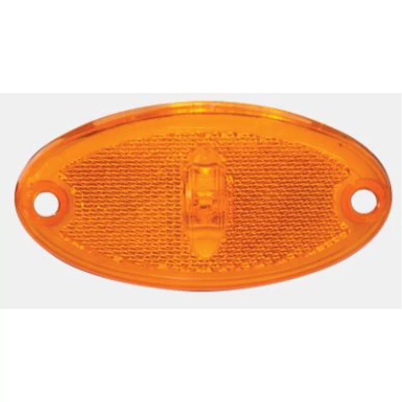 Lanterna Led Laranja Lateral Truck  Acrilico Ambar Bivolt