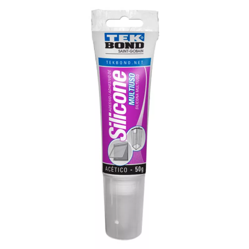Adesivo De Silicone Acetico Multiuso 50g Transparente