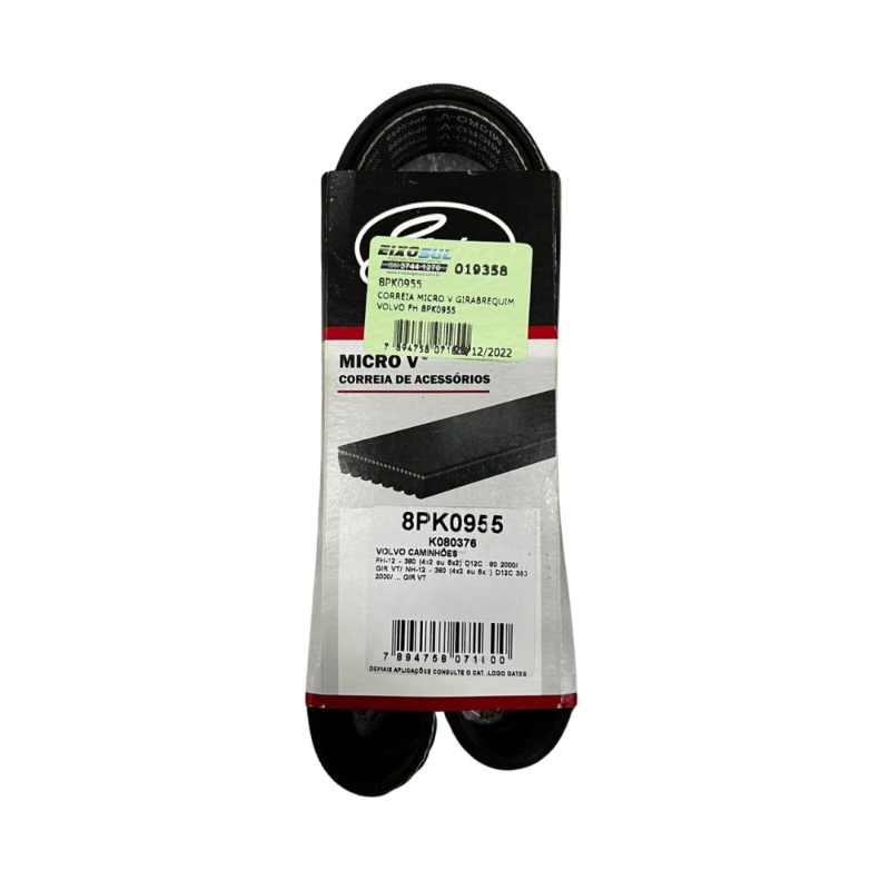 Correia Micro V Girabrequim Volvo Fh 8pk0955