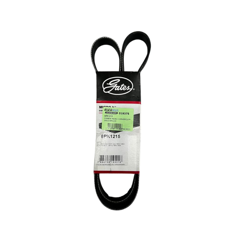 Correia Micro V Girabrequim Iveco 6pk1215 Gates