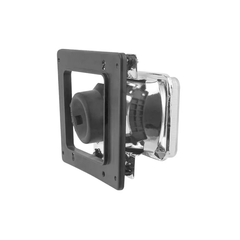 Farol Dianteiro Mb 1113/1313 Cara Preta Moldura Aco Cromado H1 Ld/le