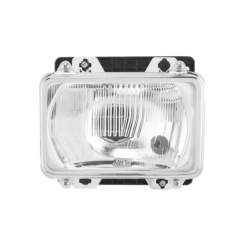 Farol Dianteiro Mb 1113/1313 Cara Preta Moldura Aco Cromado H4 Ld/le