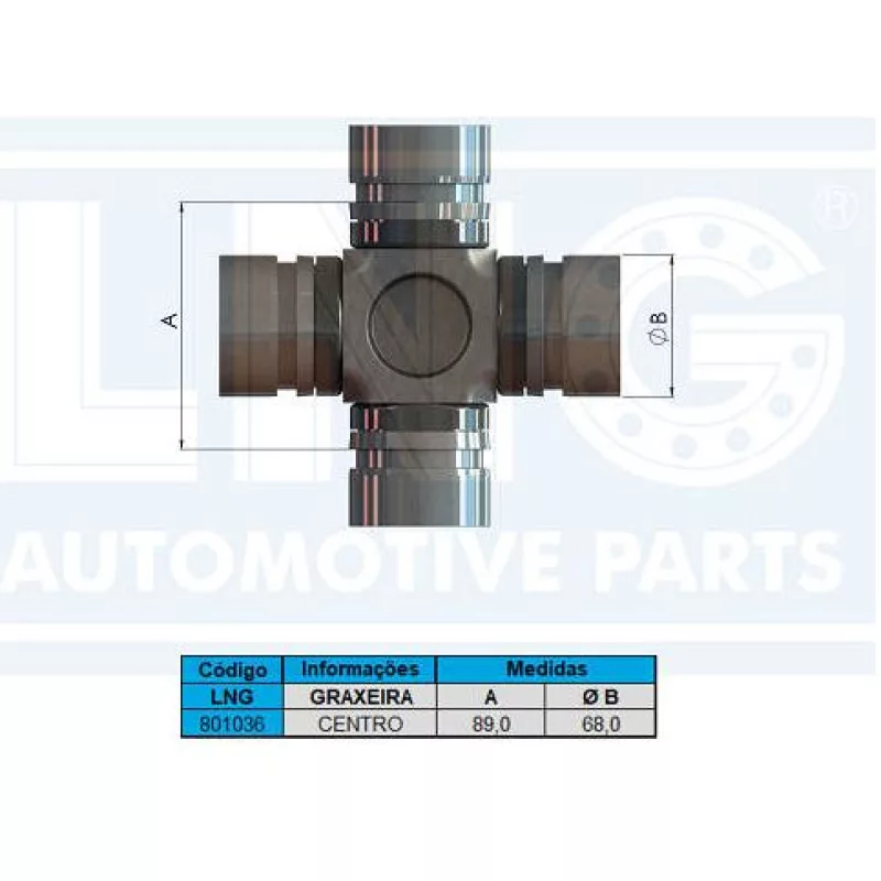 Cruzeta Cardan Mb Axor 1938/axor/2640s/2644s/3340/3340/3344/4140/4144/2535/2540 5-12018x