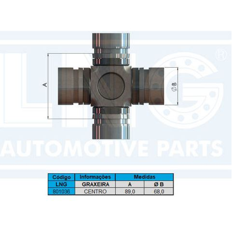 Cruzeta Cardan Mb Axor 1938/axor/2640s/2644s/3340/3340/3344/4140/4144/2535/2540 5-12018x