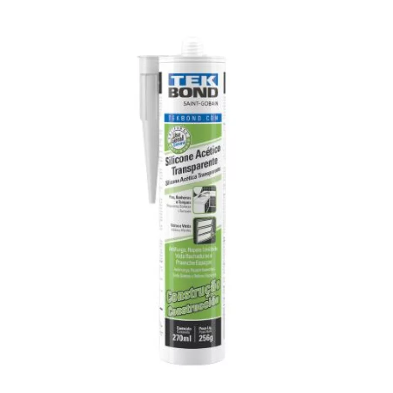 Adesivo De Silicone Acetico Multiuso 270g Transparente