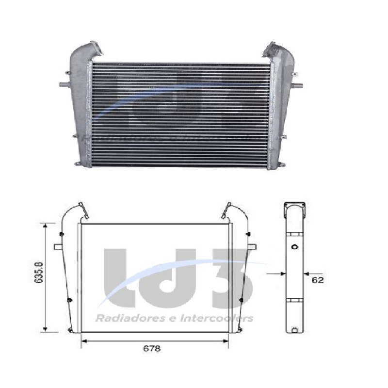 Intercooler Scania Ld3