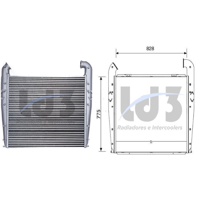 Intercooler Scania Ld3