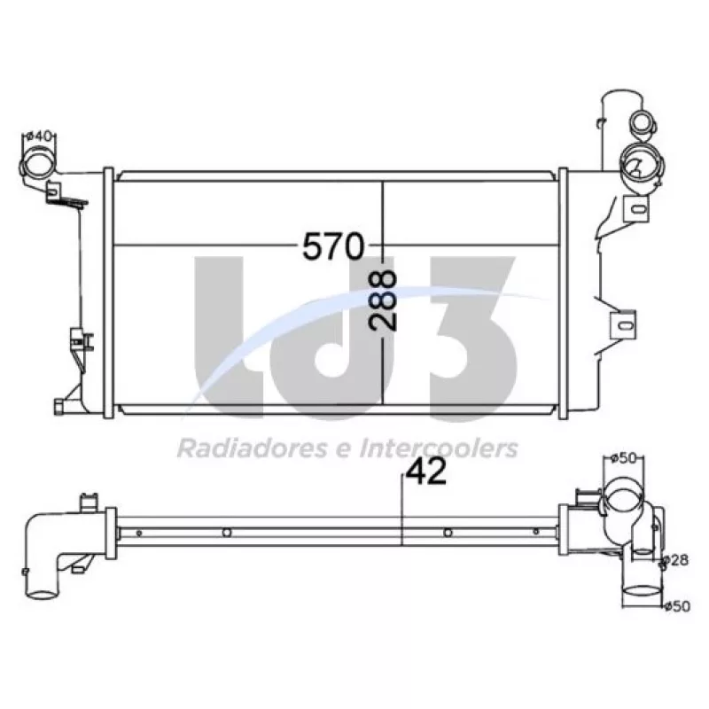 Radiador Agua Auxiliar Mb S/lateral***
