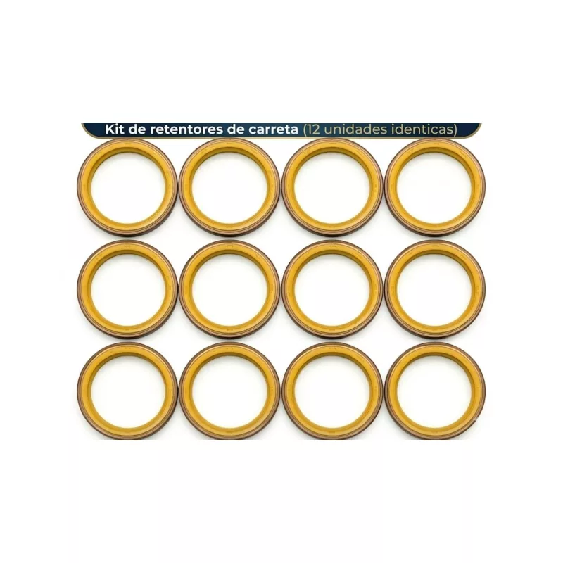 KIT 12 RETENTOR CUBO CARRETA BZ AUTOMOTIVE